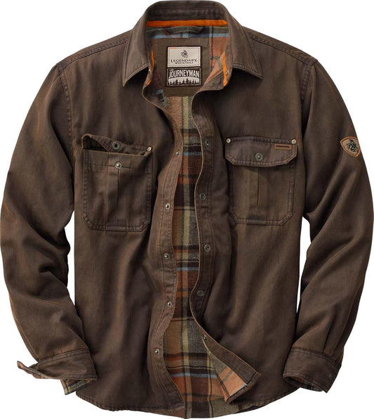 Legendary Whitetails Men's Flannel Lined Shirt Jacket