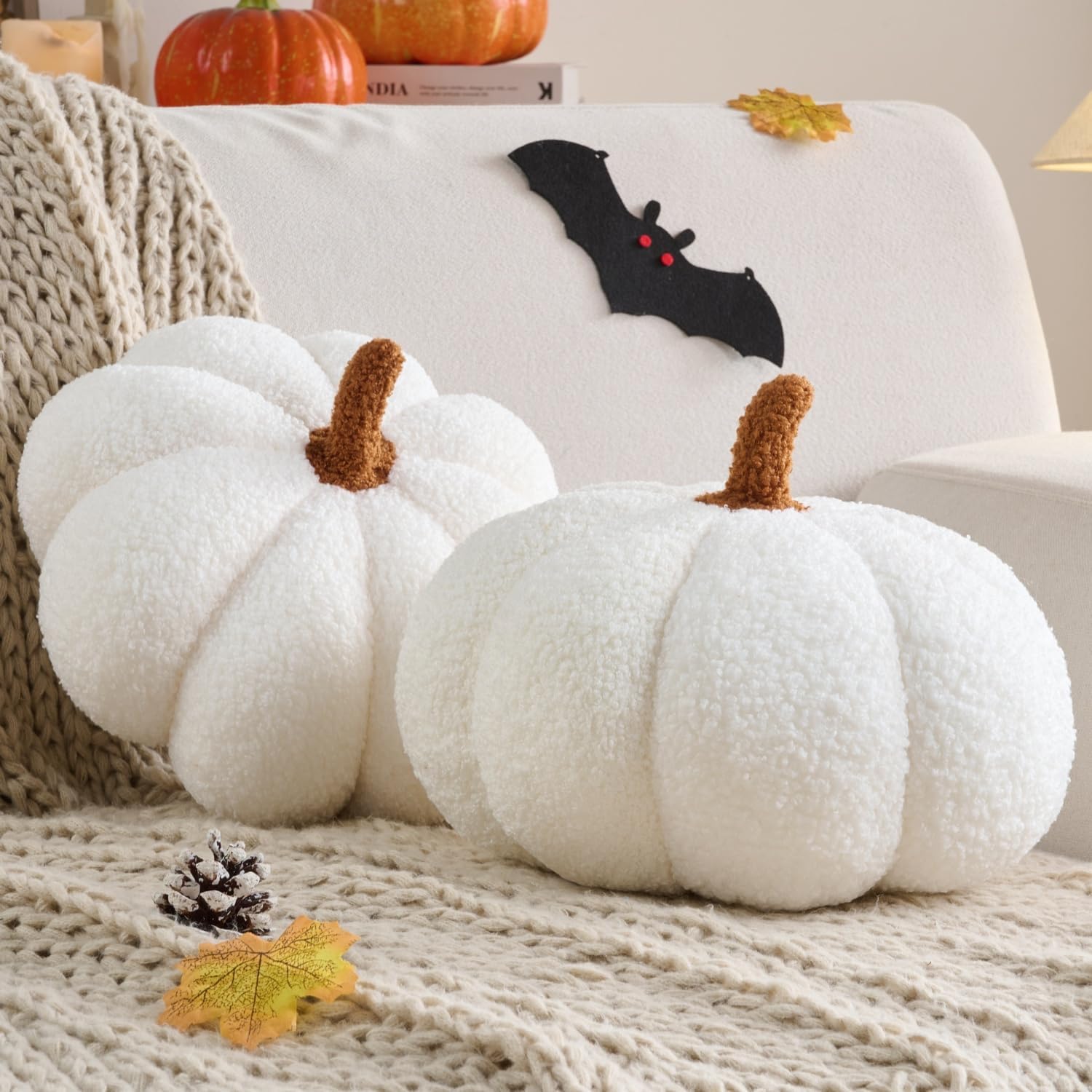 Fall Decor Pumpkin Pillow Halloween Pumpkin Shaped