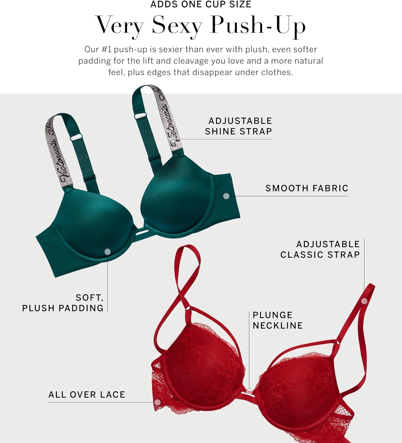 Victoria's Secret Shine Strap Push Up Bra