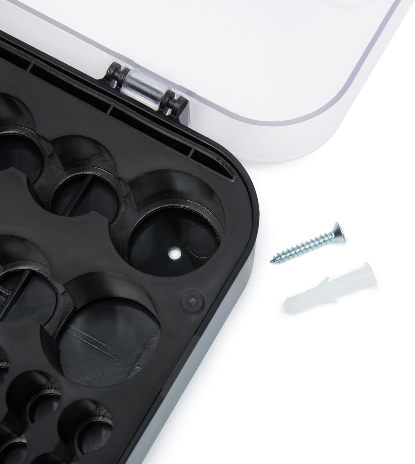 Battery Organizer with Tester, Wall-Mounted Design