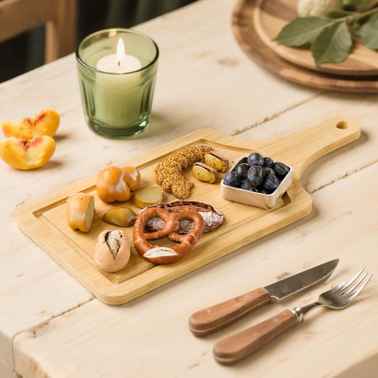 Bamboo Cutting Board Set of 3 Natural Wooden Chopping Boards