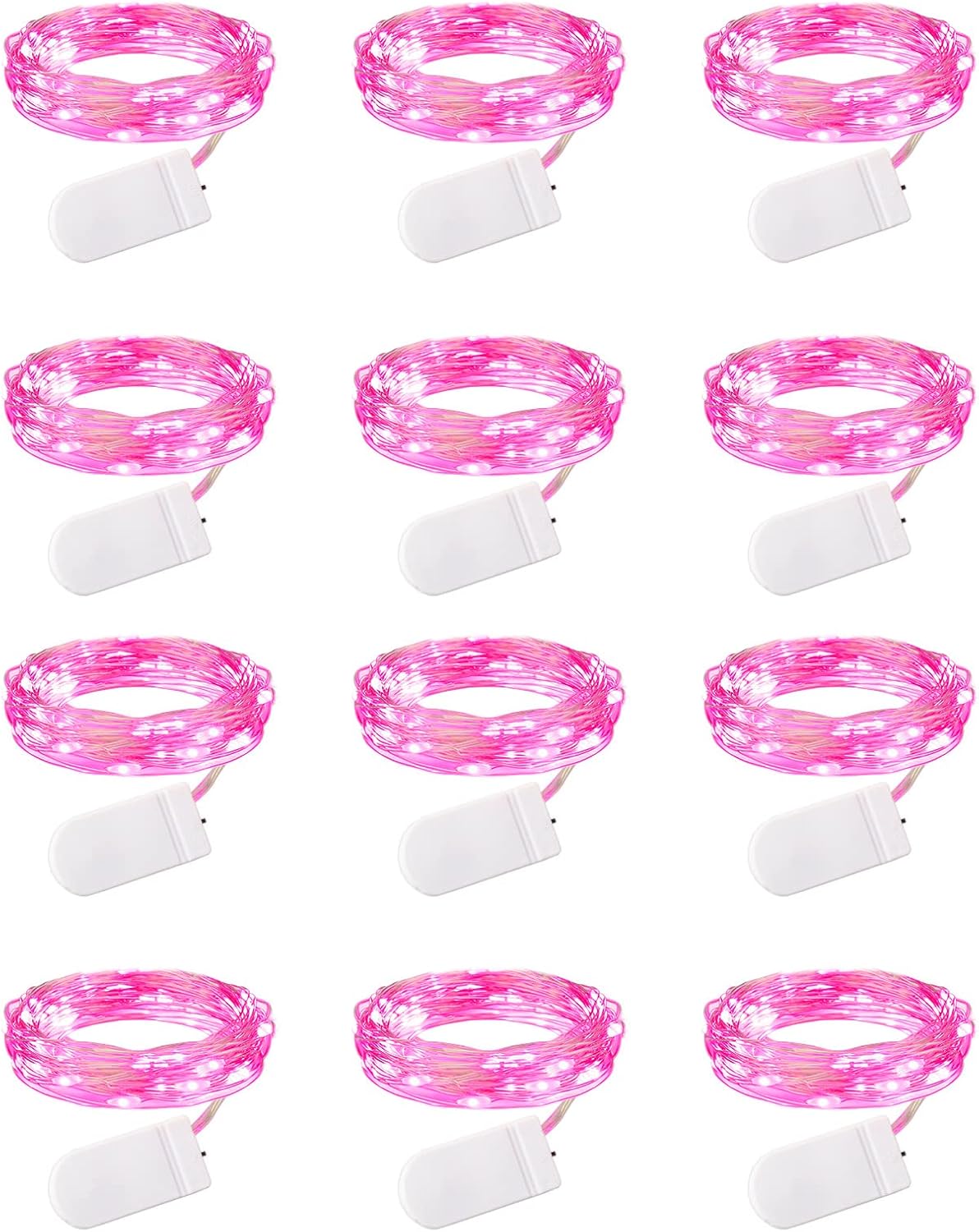 Brightown 12-Pack LED Fairy String Lights