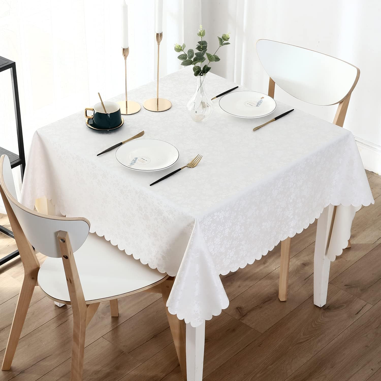 Smiry Rectangle Table Cloth Waterproof Heavy Duty