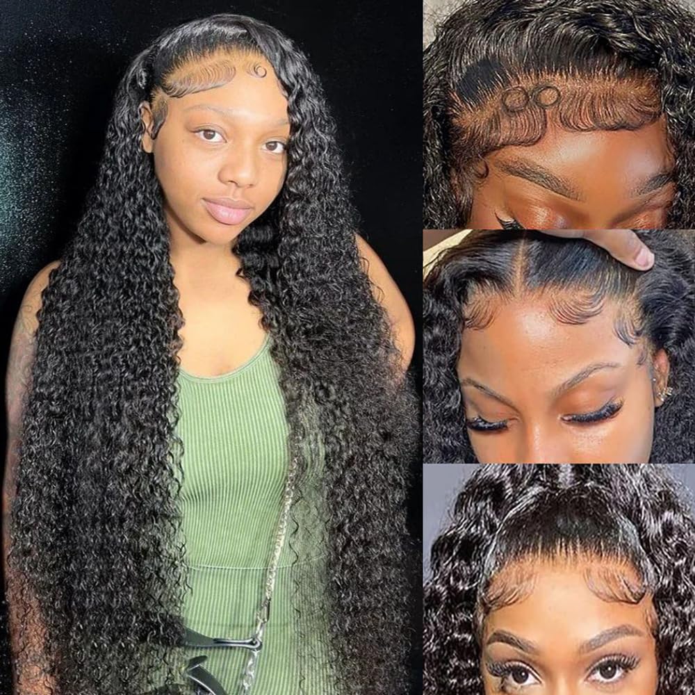 JTMMP 26" Deep Wave Lace Front Wig