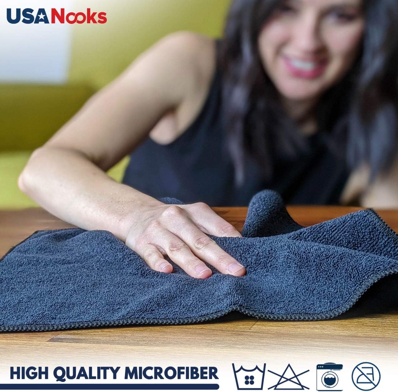 USANOOKS Microfiber Cleaning Cloth Towels