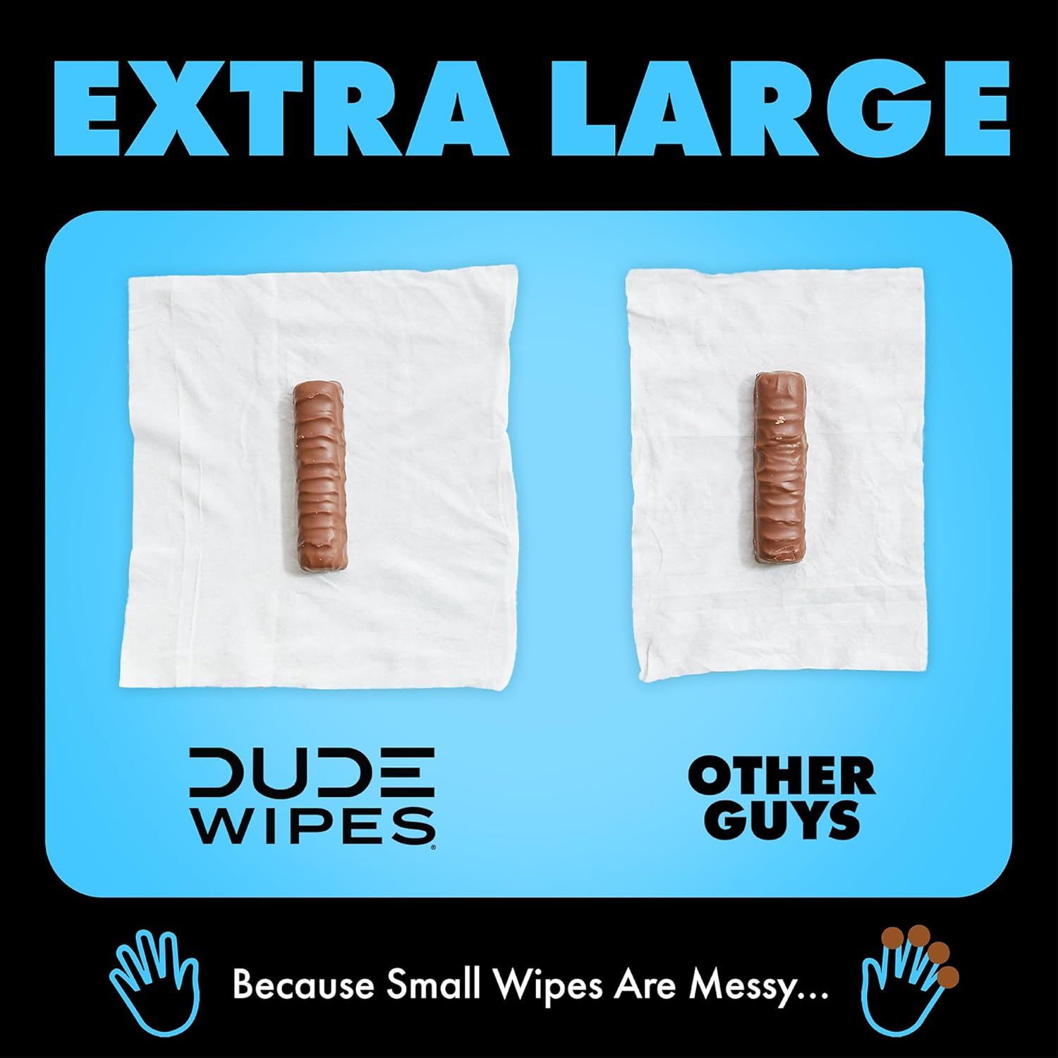 DUDE Wipes Flushable Wipes Unscented Extra-Large
