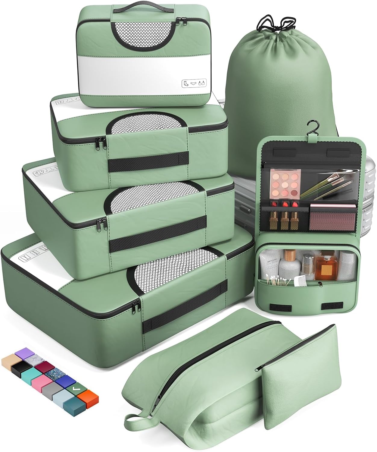 Veken Packing Cubes Set, Travel Luggage Organizers