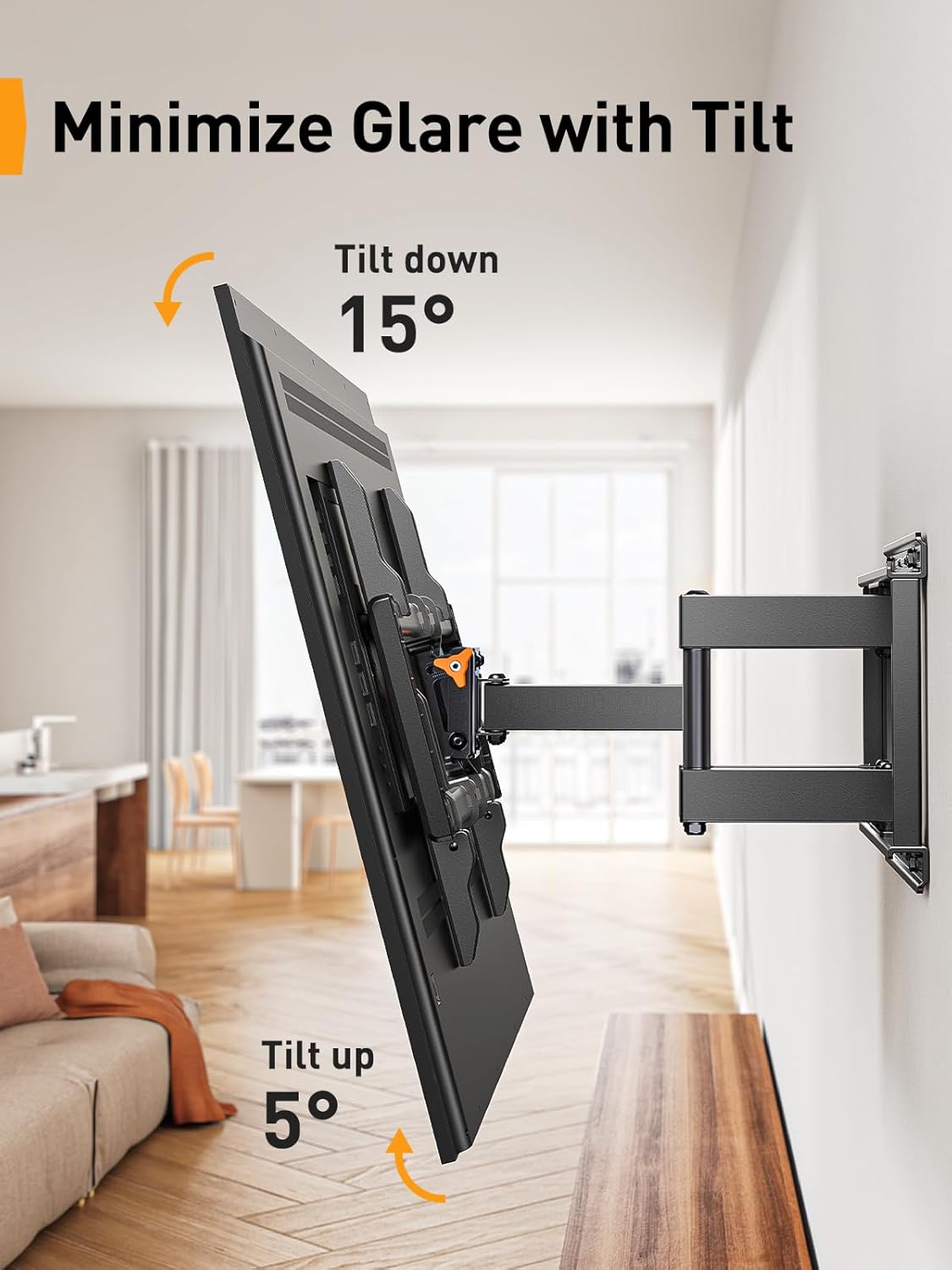 Perlegear Full Motion TV Wall Mount