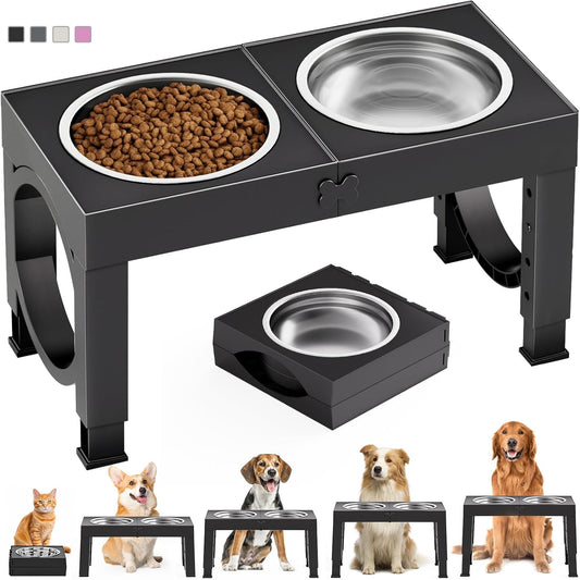 XIAZ Elevated Dog Bowl Stand Dog Food & Water Dish