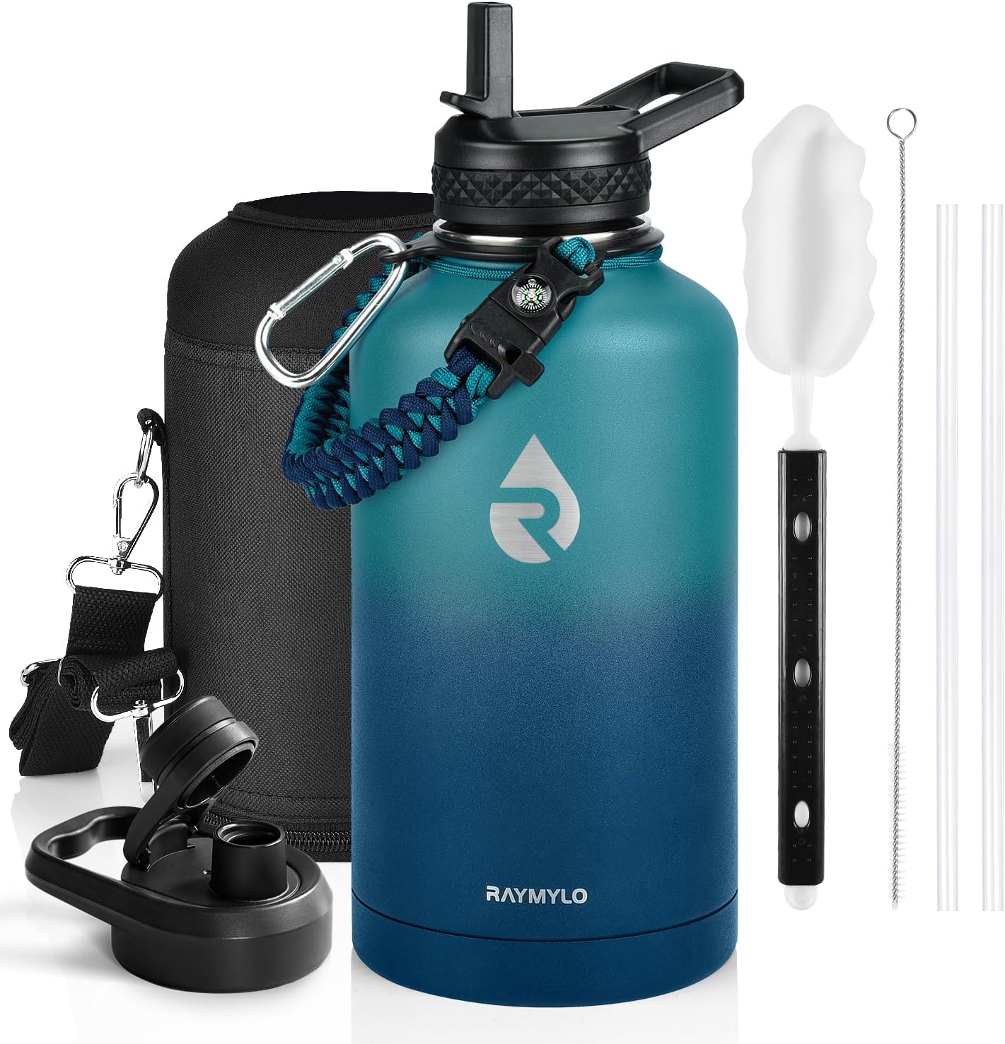 64oz Insulated Water Bottle Stainless Steel