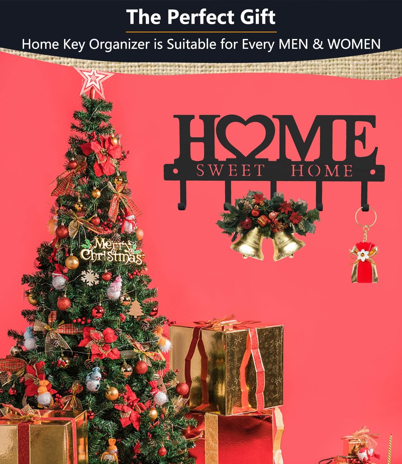 WIPHANY Key Holder Hooks Organizer Hanger Rack