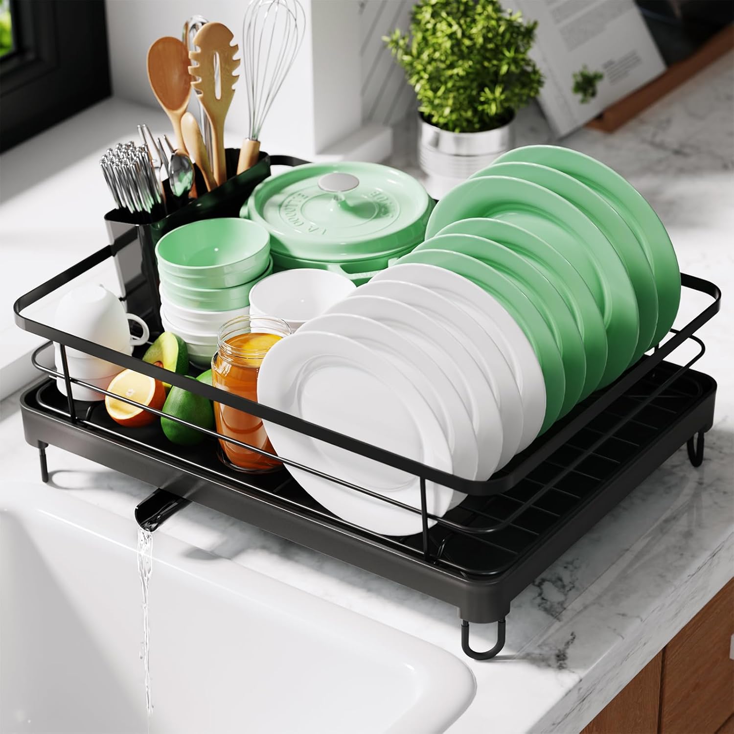Kitsure Dish Drying Rack for Kitchen Counter