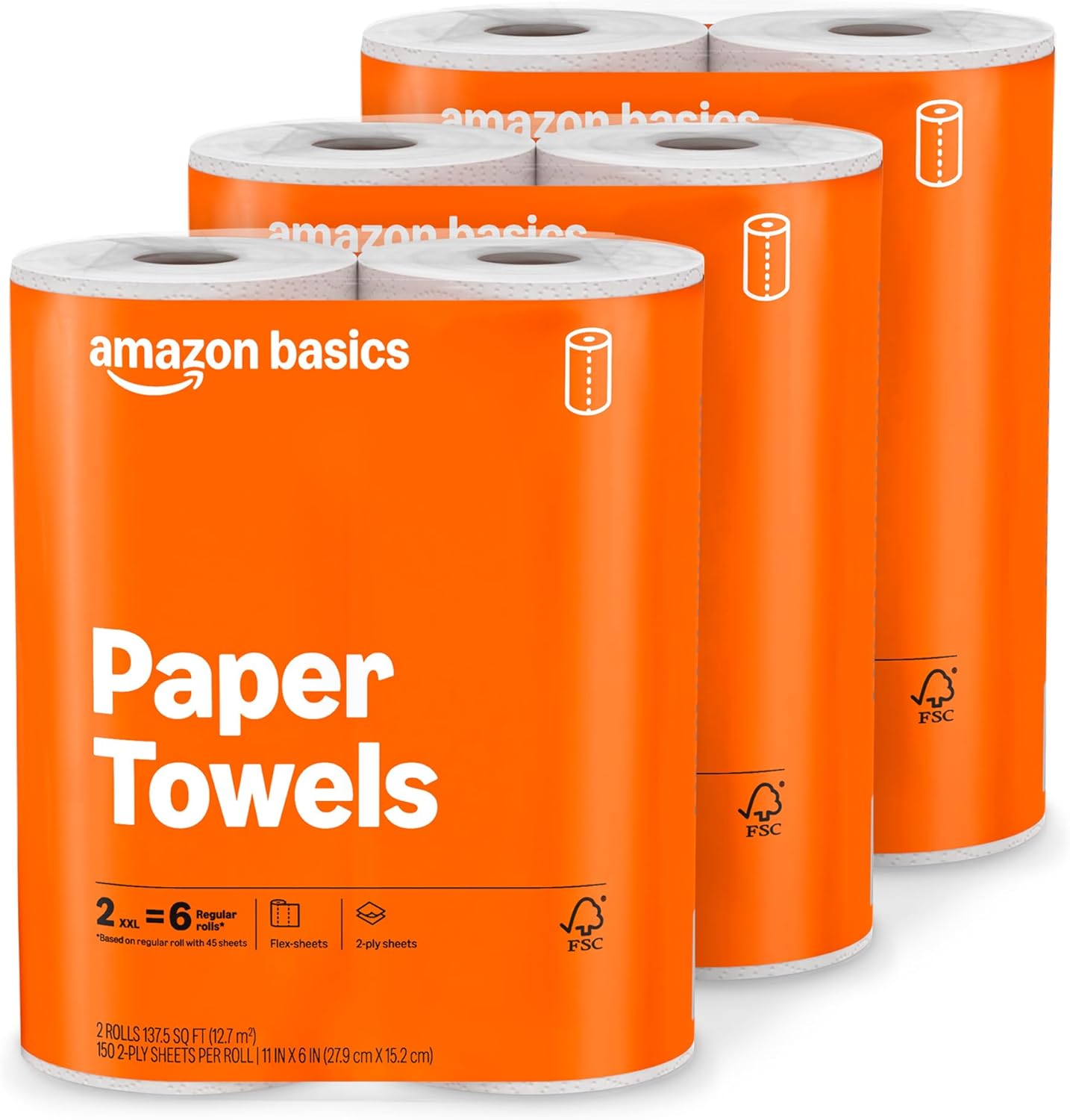 2-Ply Paper Towels 12 Rolls Flex
