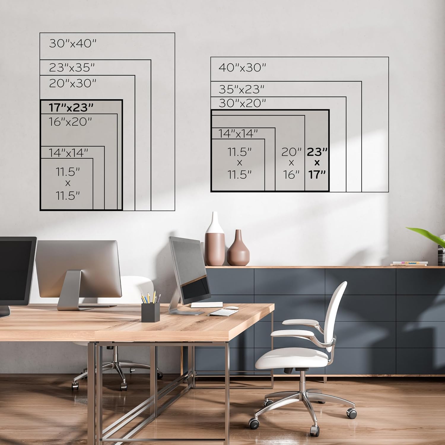 U Brands Cork Bulletin Board Light Birch Wood Frame