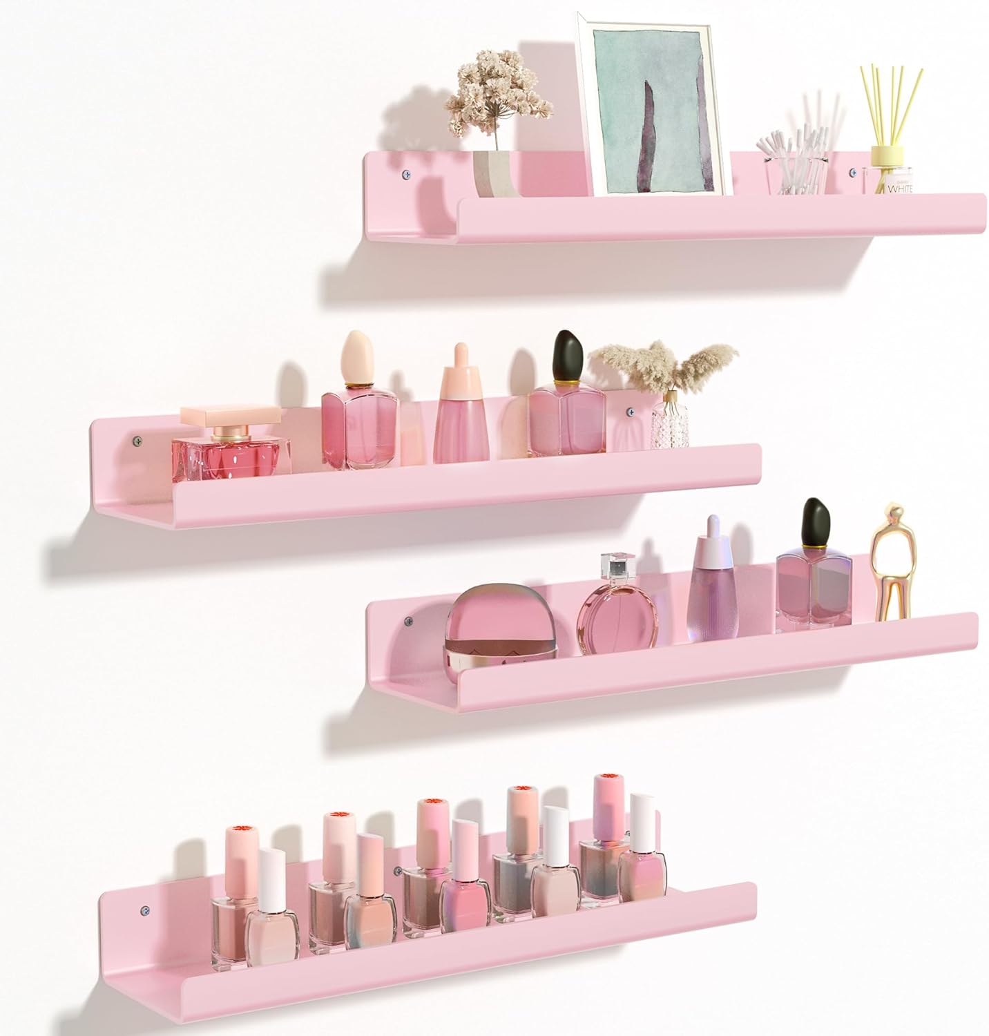 Upsimples Acrylic Shelves for Bathroom Storage