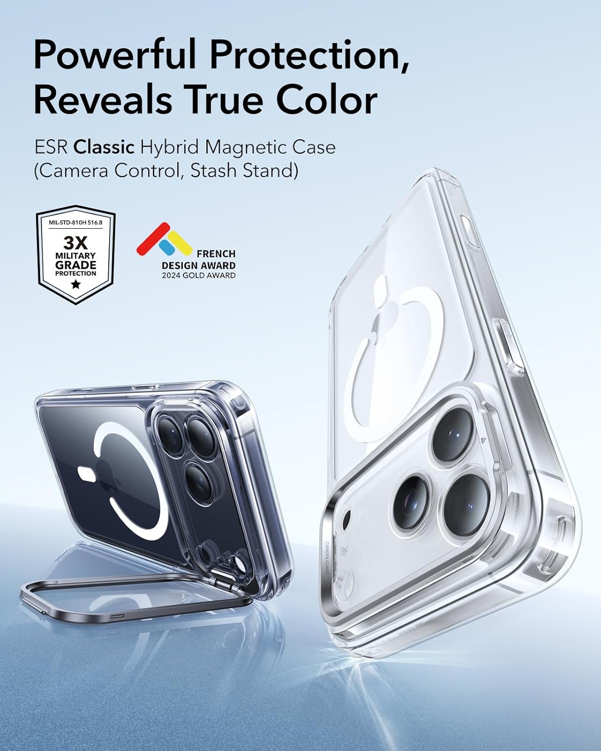 ESR for iPhone 17 Pro Max Case with Stash Stand