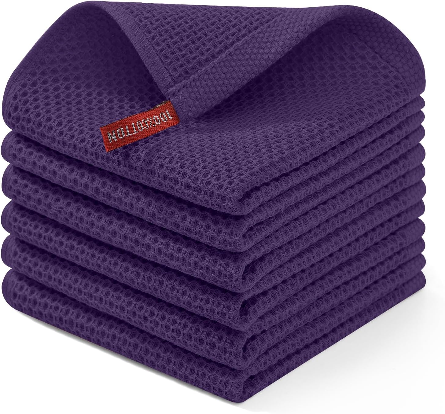 Homaxy 100% Cotton Waffle Dish Cloths