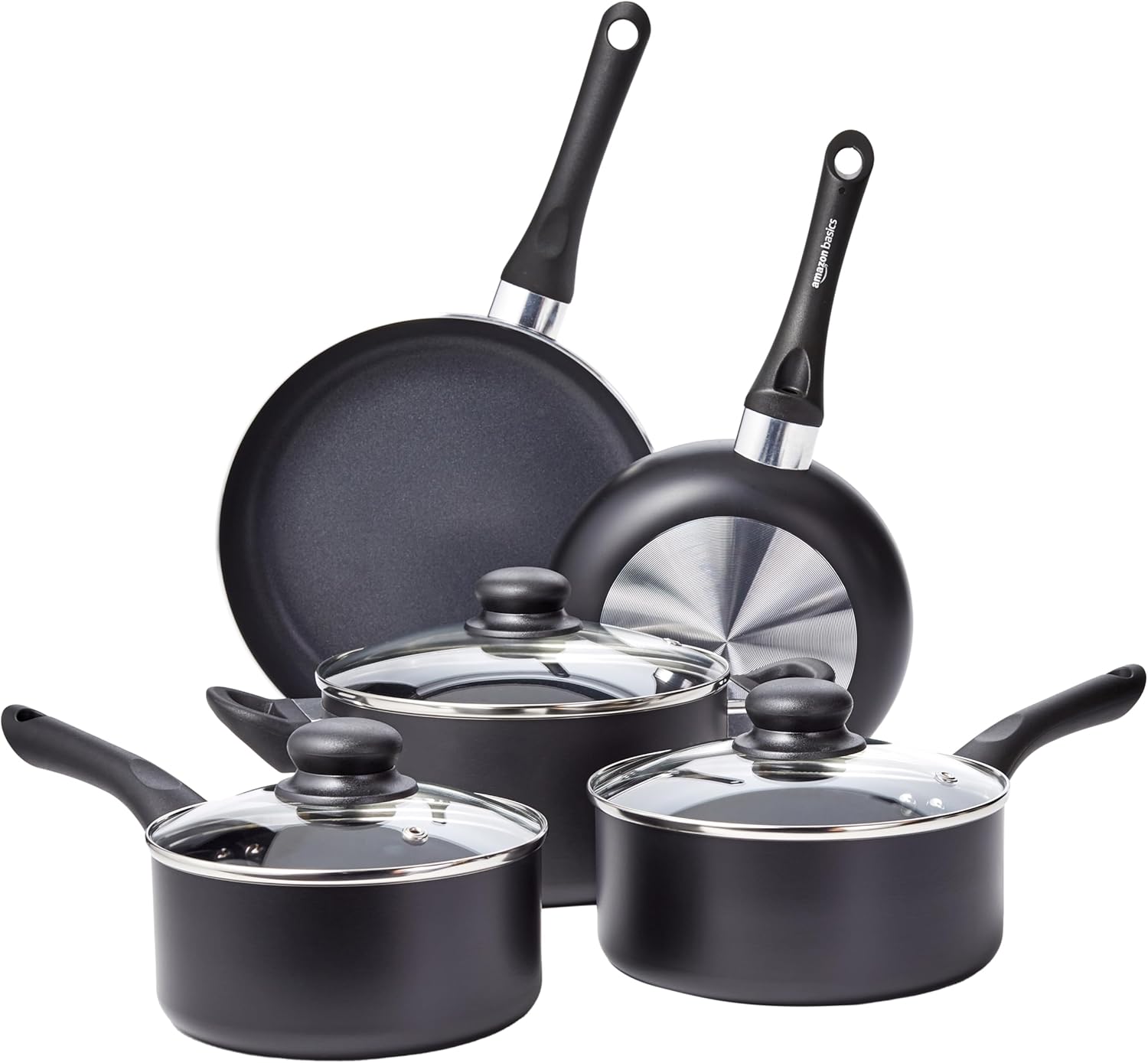 Amazon Basics 8 Nonstick Cookware Set