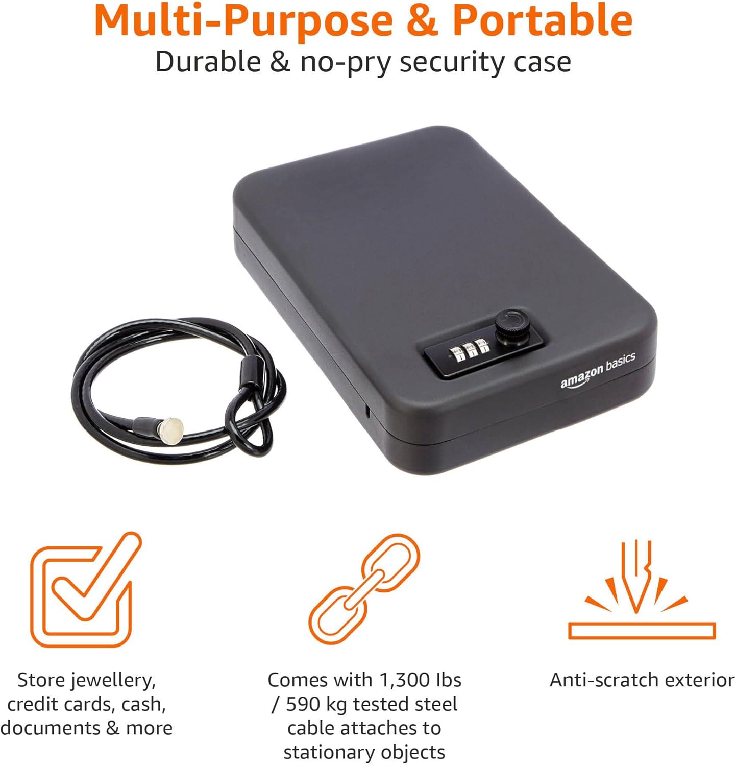 Portable Lock Box Safe for Home