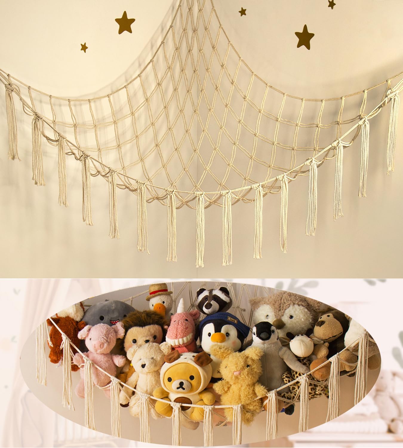 Stuffed Animal Storage Hammock or Net Corner
