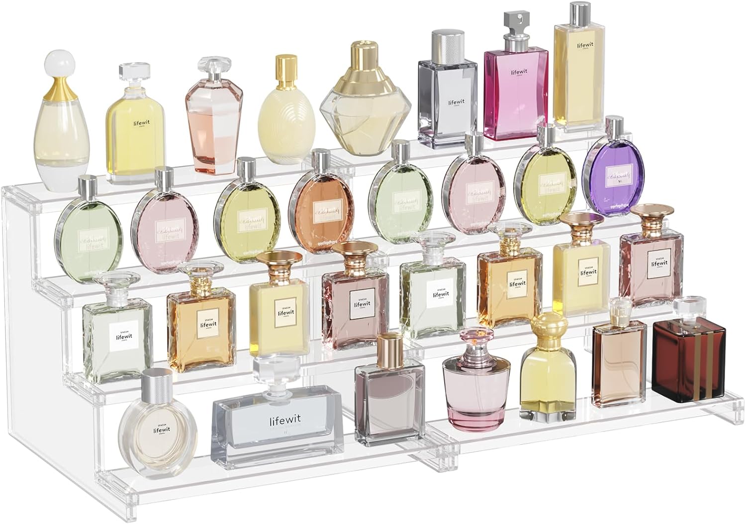 Lifewit 4 Tier Clear Display Riser Stand