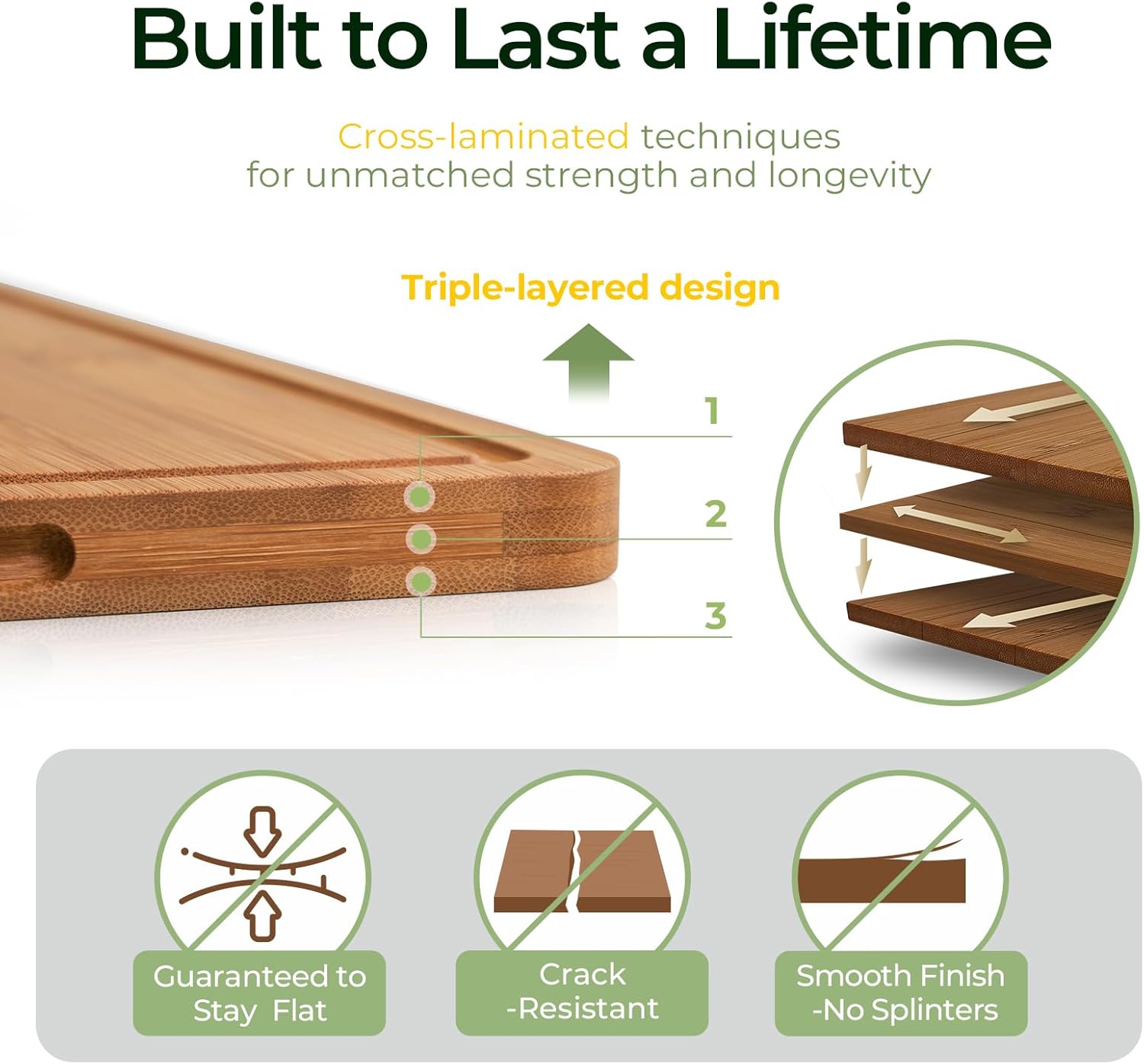 Bamboo Cutting Board – Durable Wood