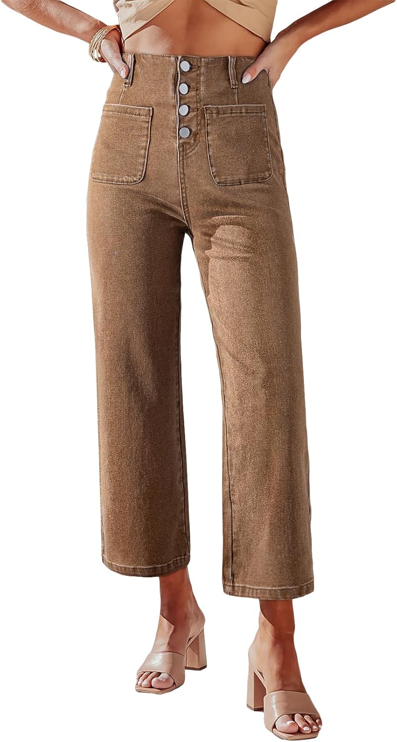 Sidefeel Women's Wide Leg Jeans