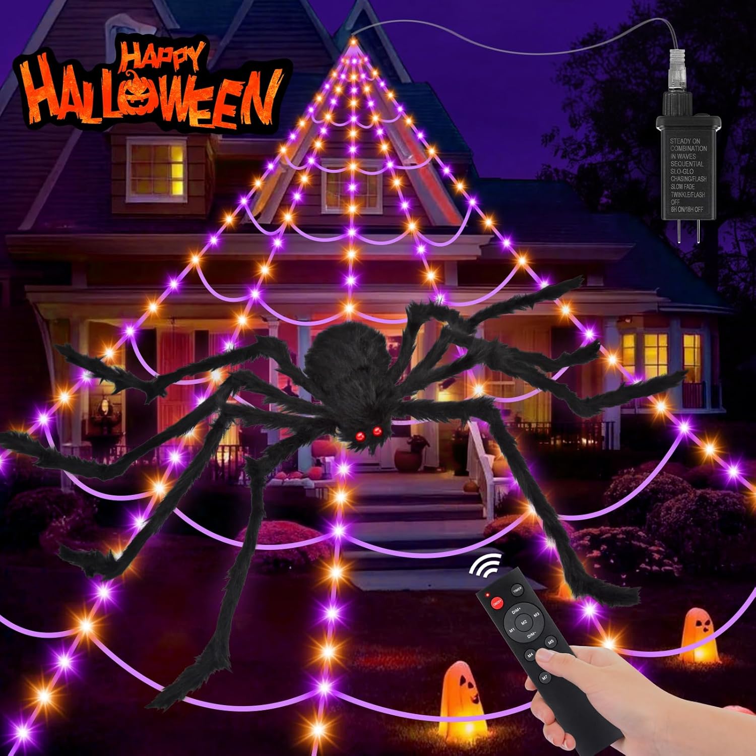 Halloween Spider for Indoor/Outdoor Décor