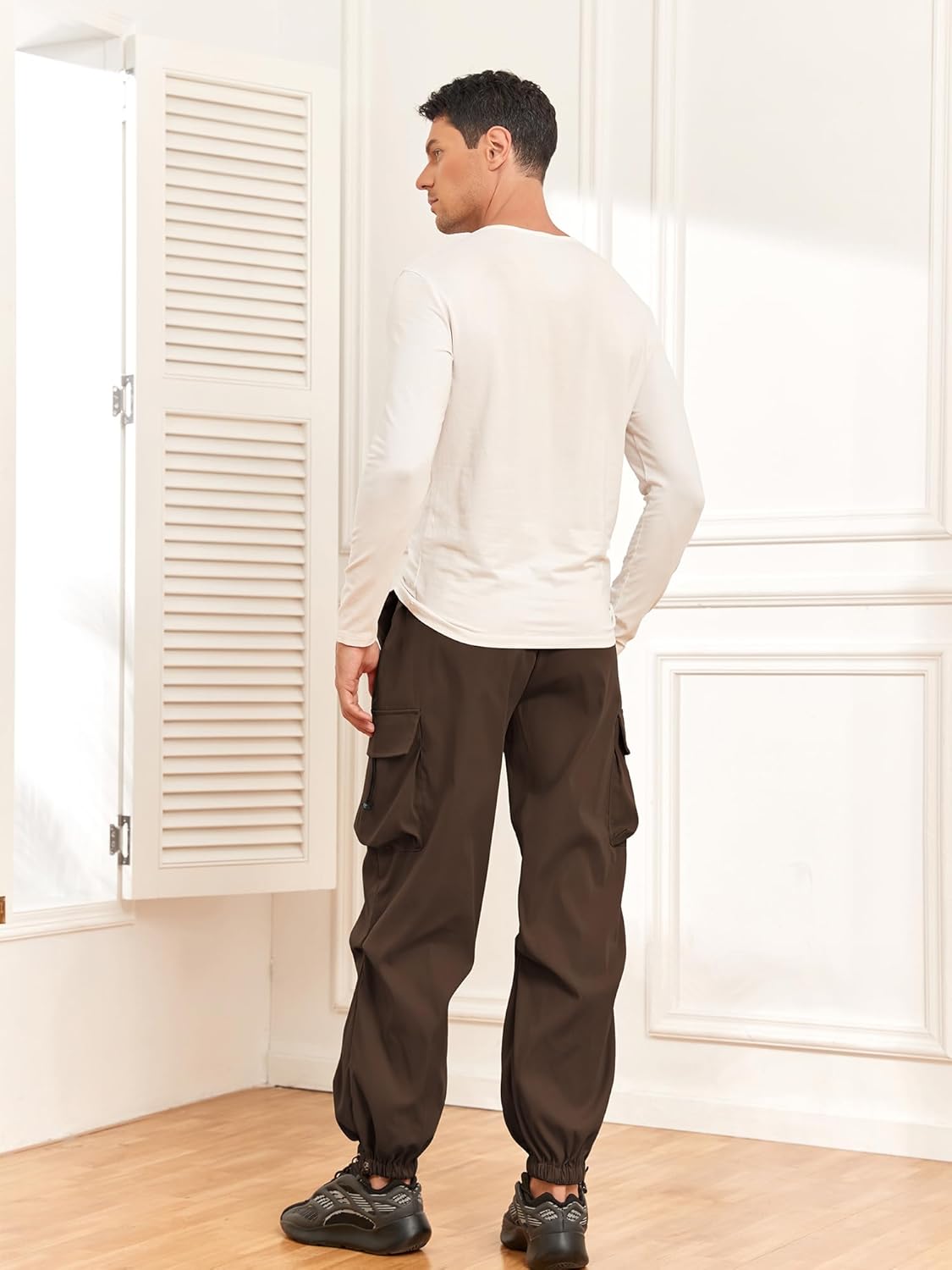 ZAFUL Flat Pocket Parachute Pants for Men