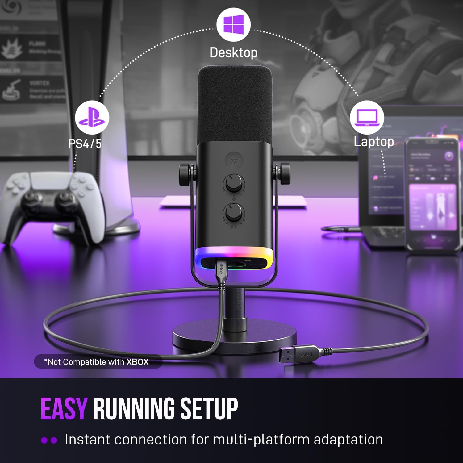 FIFINE AM8 USB/XLR Dynamic Microphone