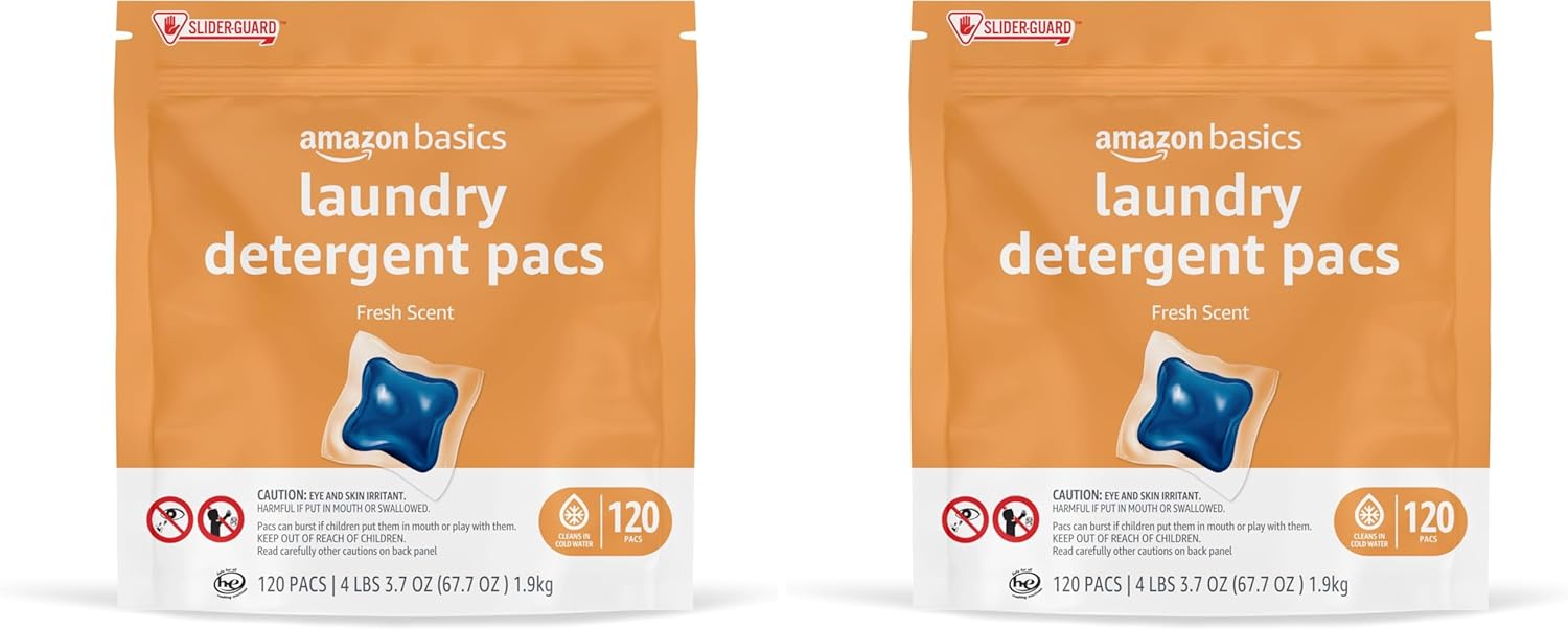 Laundry Detergent Pacs Free & Clear