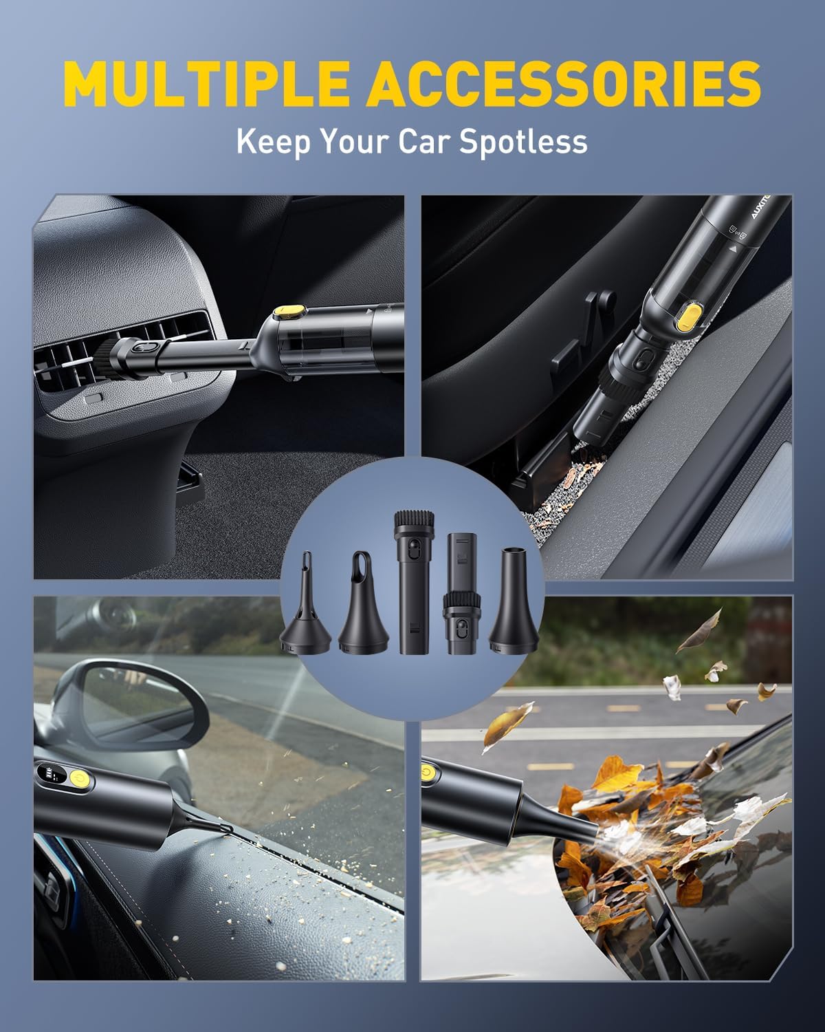 AUXITO Car Vacuum Portable Cordless Suction