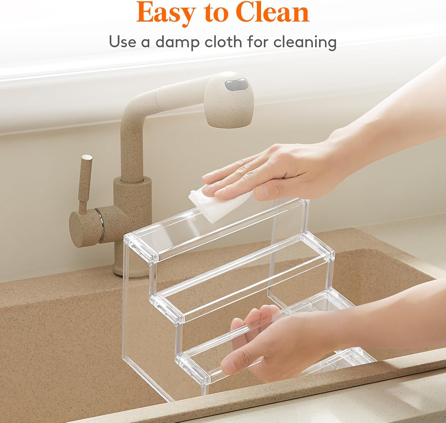 Lifewit 4 Tier Clear Display Riser Stand