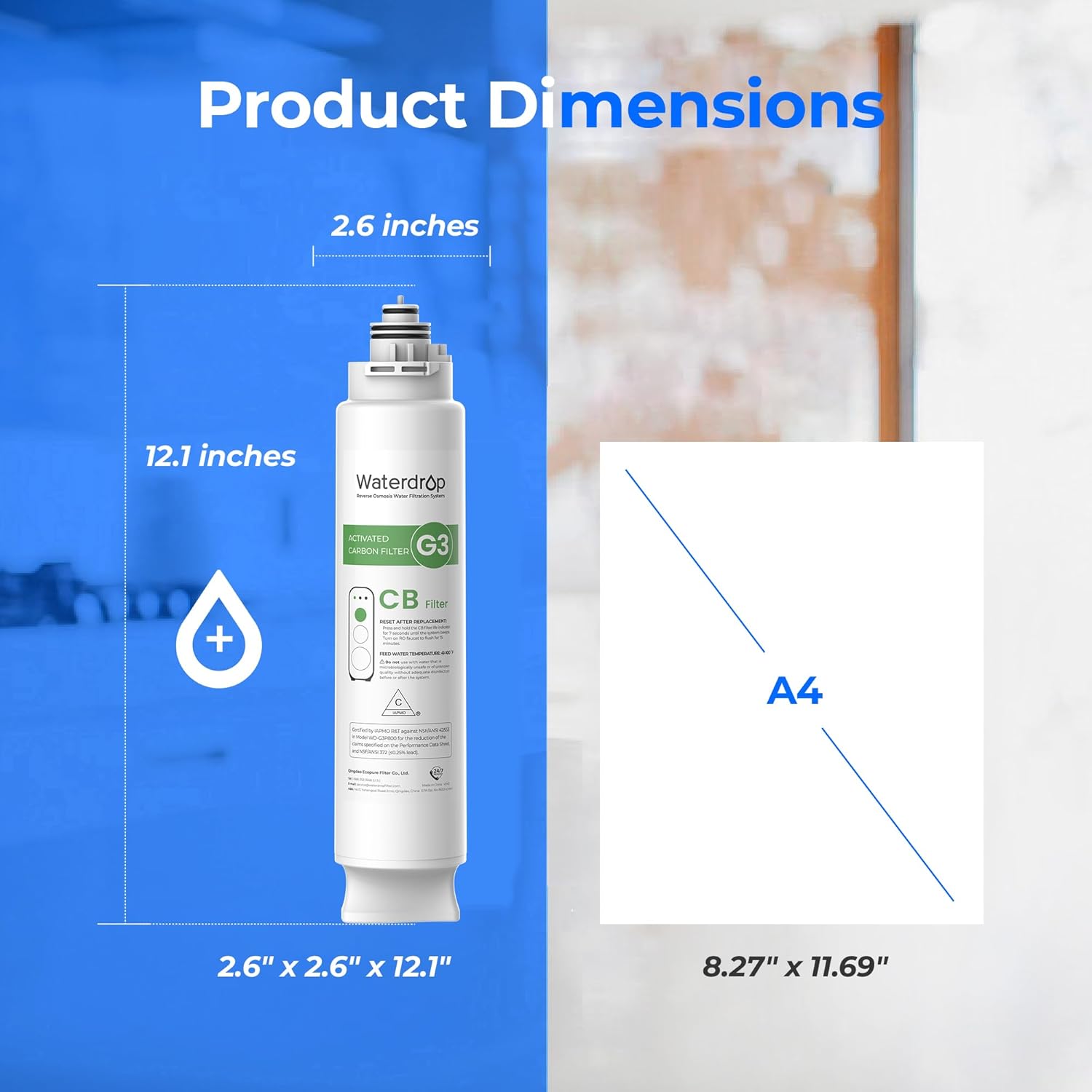 Waterdrop WD-G3-CB Replacement Filter Cartridge