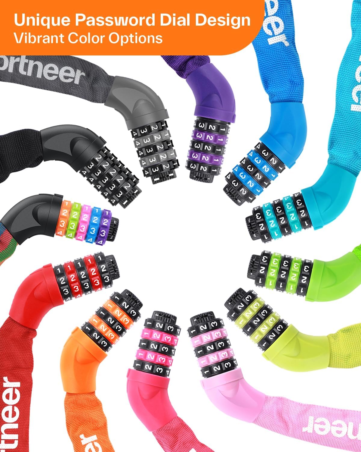Sportneer Bike Lock 5-Digit Combination