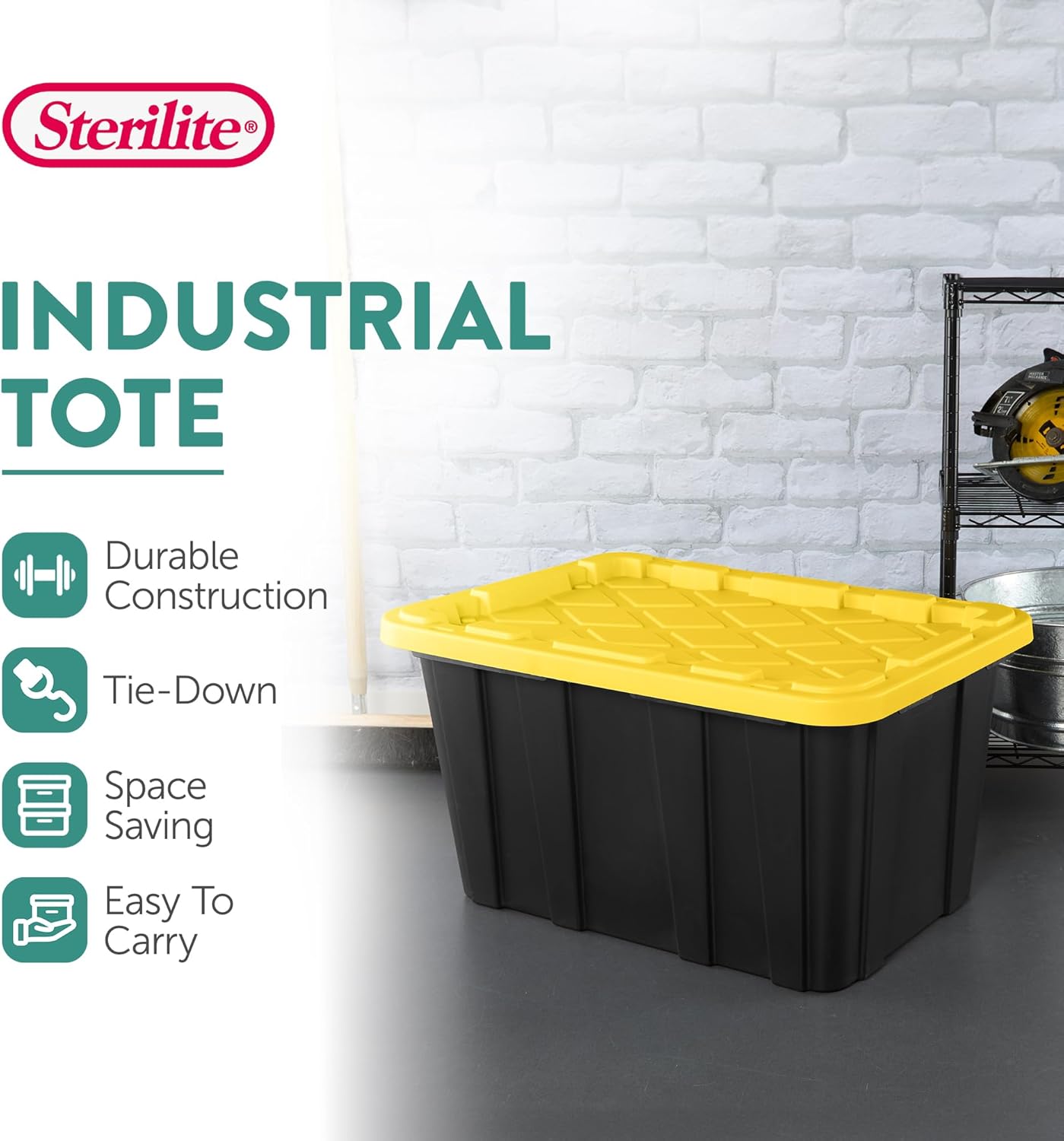 Sterilite Heavy-Duty Plastic Storage Bins