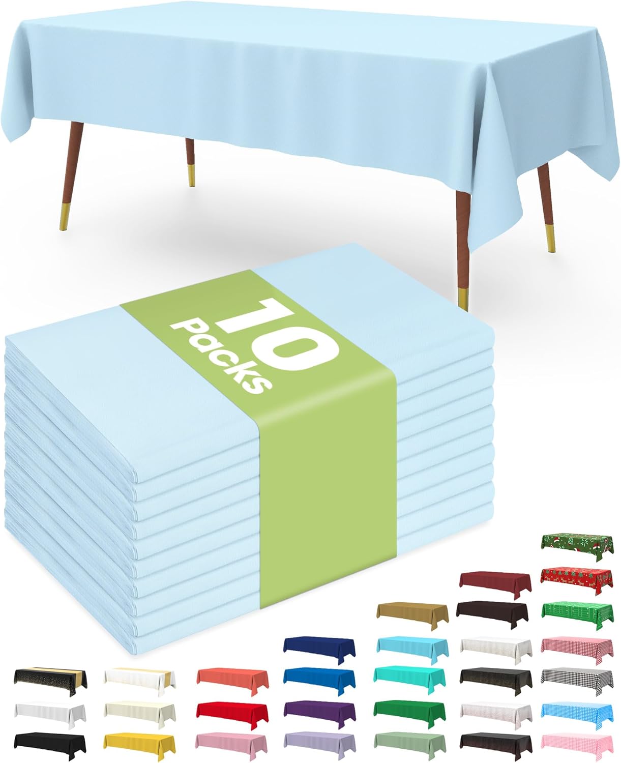 Pureegg Disposable Plastic Tablecloths