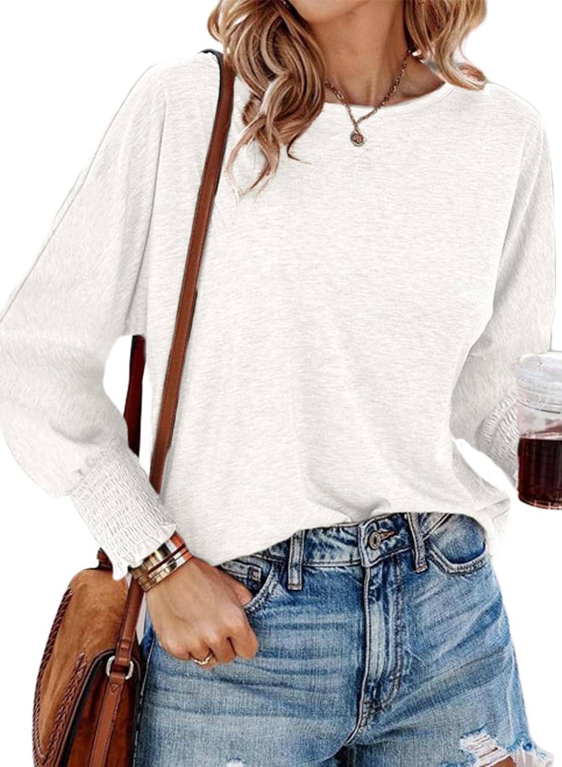 Dokotoo Womens Tops Long Sleeve Tops Shirts