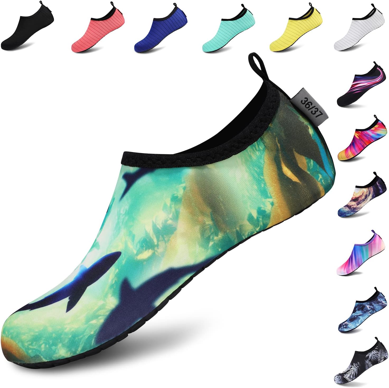 VIFUUR Water Shoes – Barefoot Quick-Dry Aqua Socks