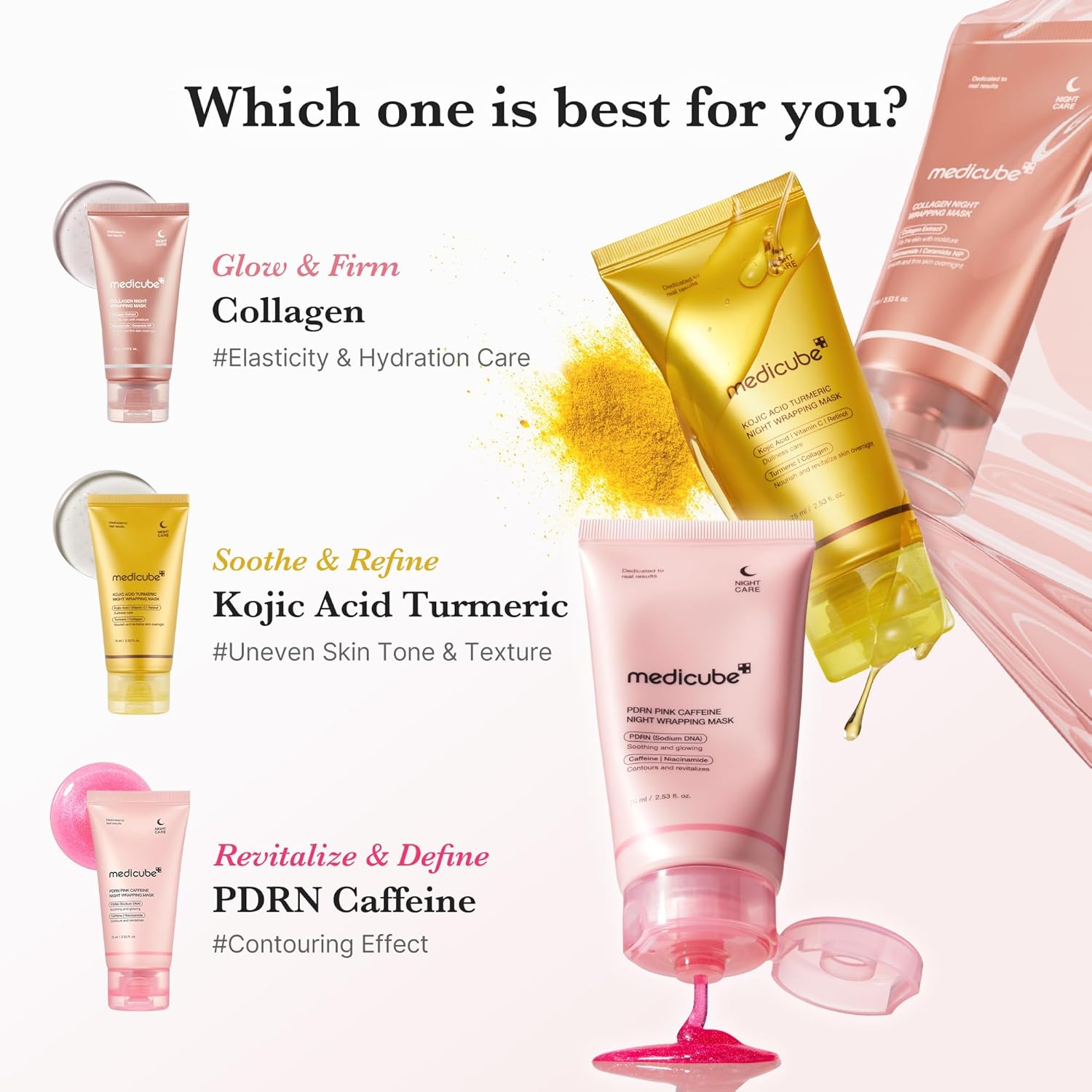 Medicube PDRN Caffeine Peel Off Mask Skincare