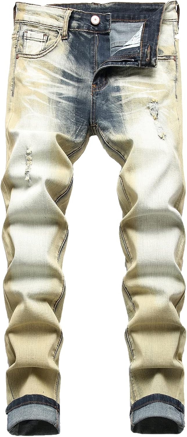 JUNBAOSS Men's Slim Fit Stretch Jeans for Men