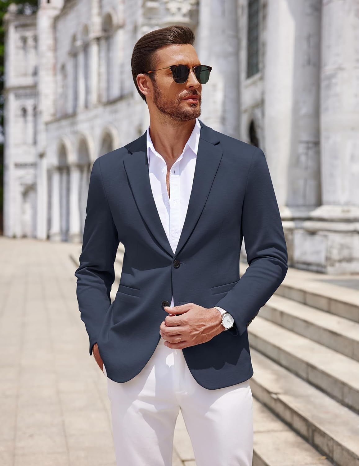 COOFANDY Men’s Casual Knit Blazer Jacket