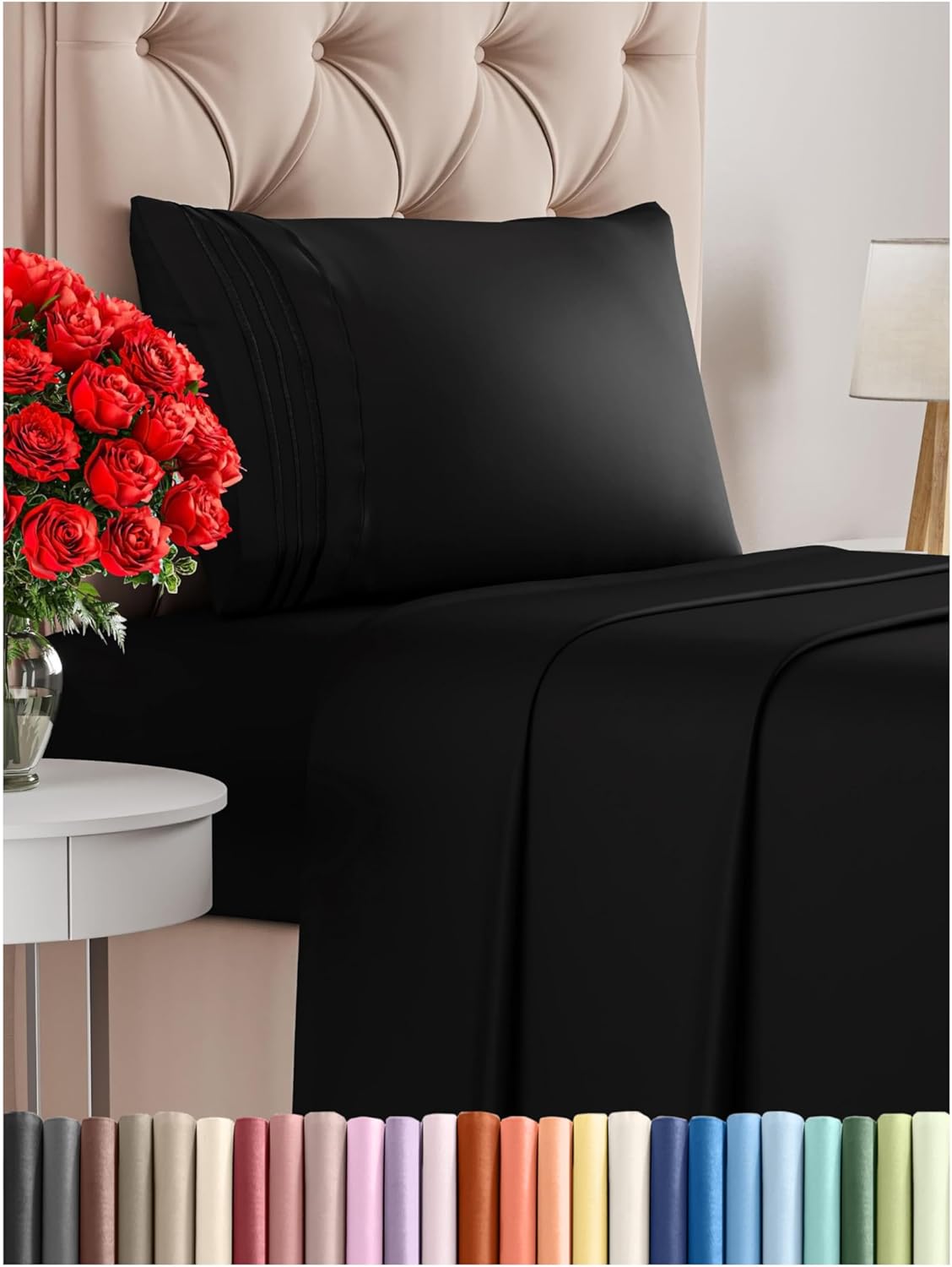 King Size Comfy Breathable & Cooling Bed Sheets Set