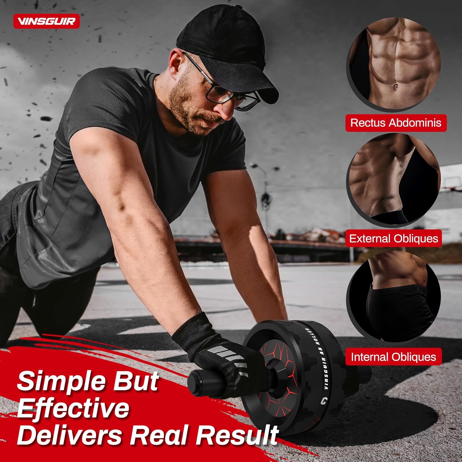 VINSGUIR Ab Roller Wheel-Body Workout