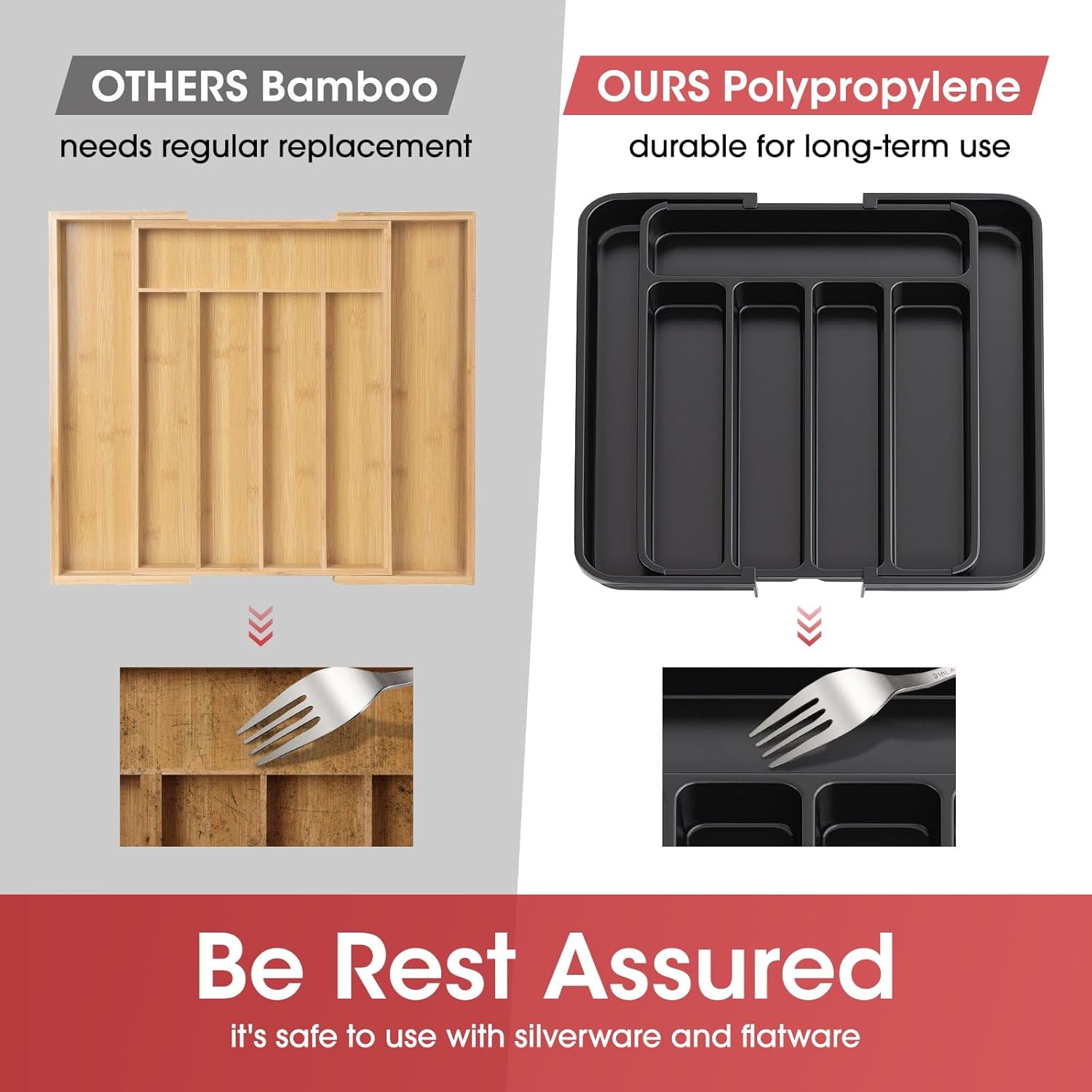 Aujen Silverware Organizer