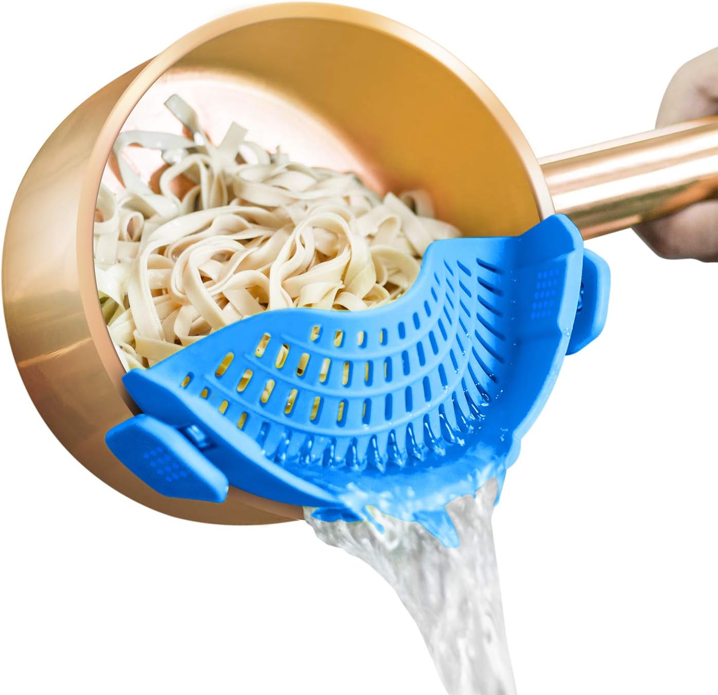 AUOON Clip On Strainer Silicone for All Pots and Pans