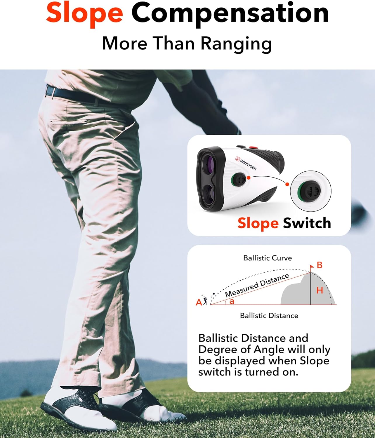 REDTIGER Golf Rangefinder 1200Y with Slope