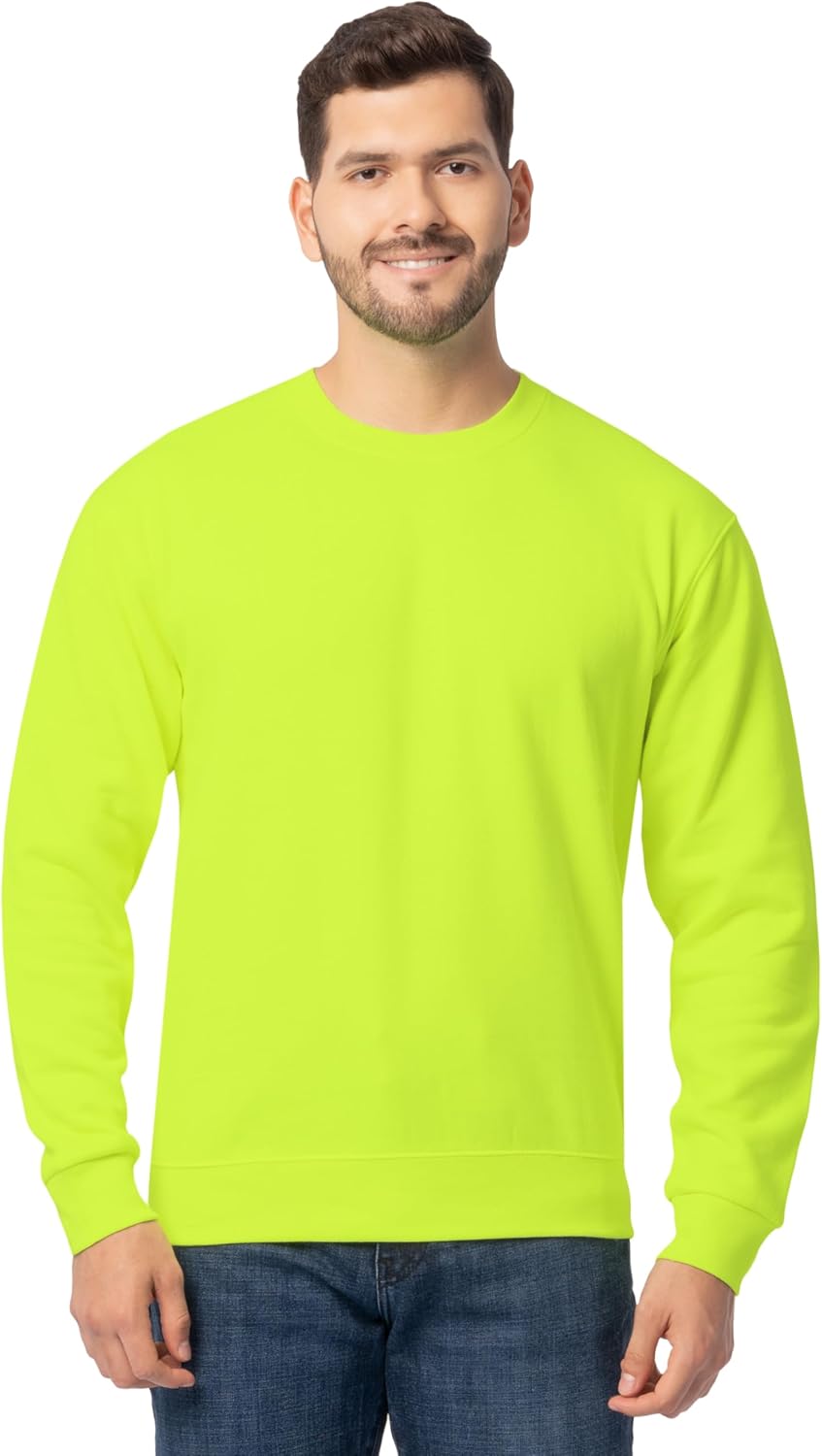 Fruit of the Loom Men's Eversoft Fleece Crewneck Sweatshirts
