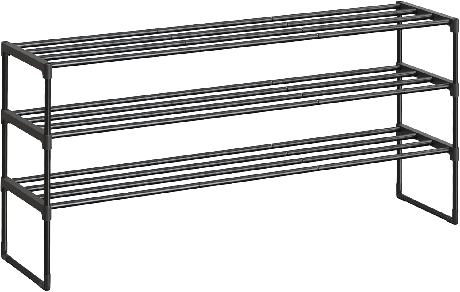 SONGMICS Shoe Rack, 3-Tier Shoe Organizer