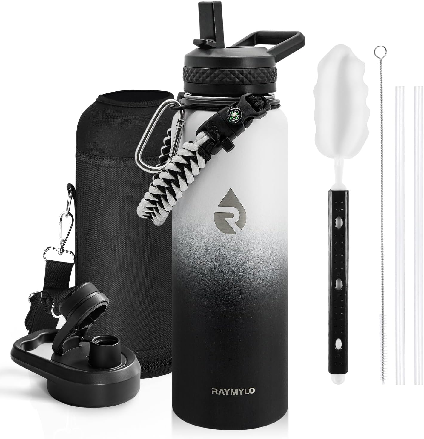 64oz Insulated Water Bottle Stainless Steel